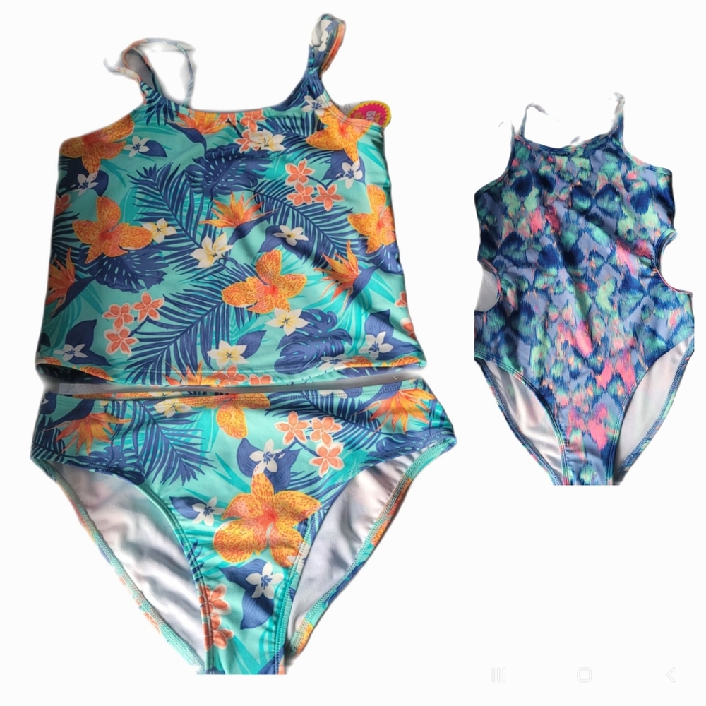 The Children's Place Tropical and Abstract Kids Swimwear Set